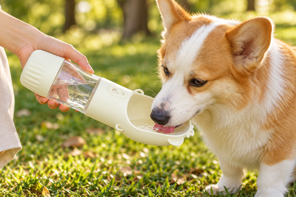 ÁguaPronta™ — Botella Portátil para Paseos