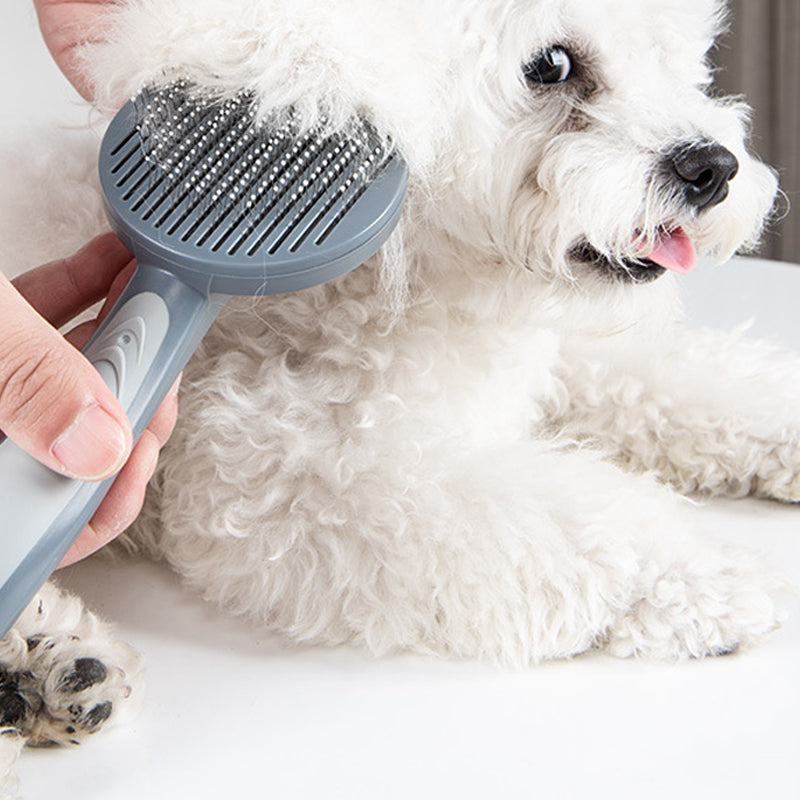 ShedControl™ — Escova Autolimpante para Pelo Solto