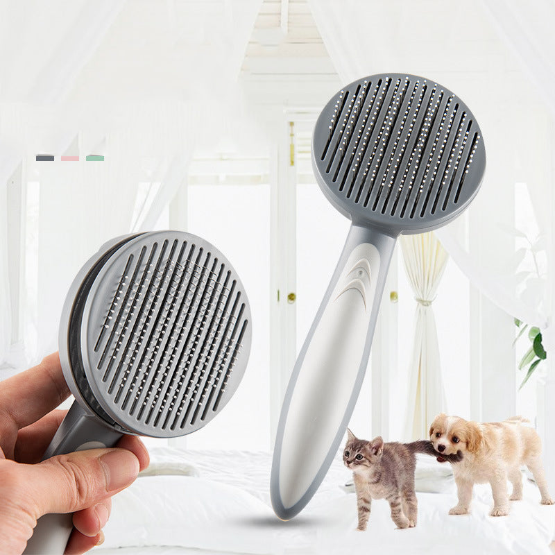 ShedControl™ — Escova Autolimpante para Pelo Solto