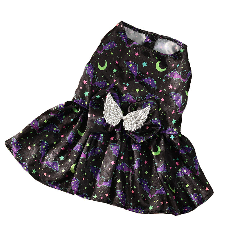 Vestido com asas decorativas — Morcego